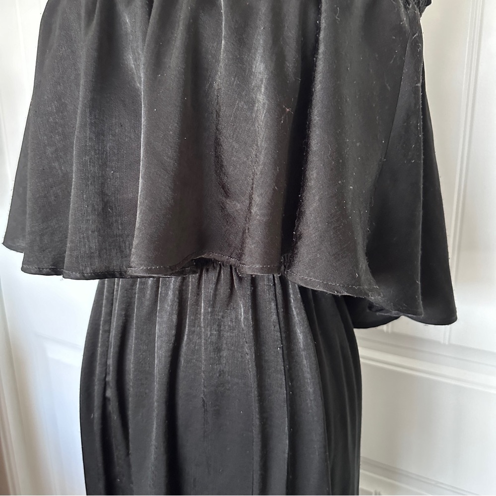 Show Me Your Mumu Black Satin Hacienda Maxi Dress - Picture 6 of 9
